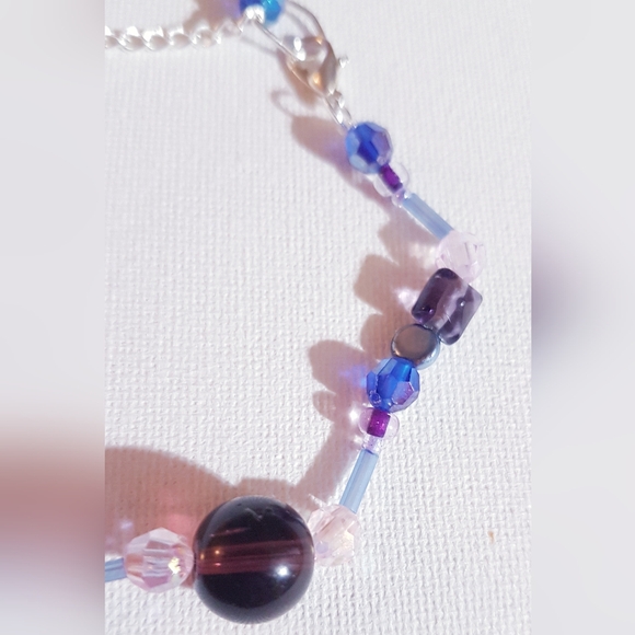 Enchanted Bracelet Purple Adjustable Clasps Handmade Novelty Jewelry - Picture 5 of 16